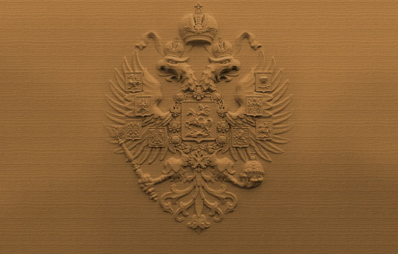 Photo wallpaper background, coat of arms, Russia