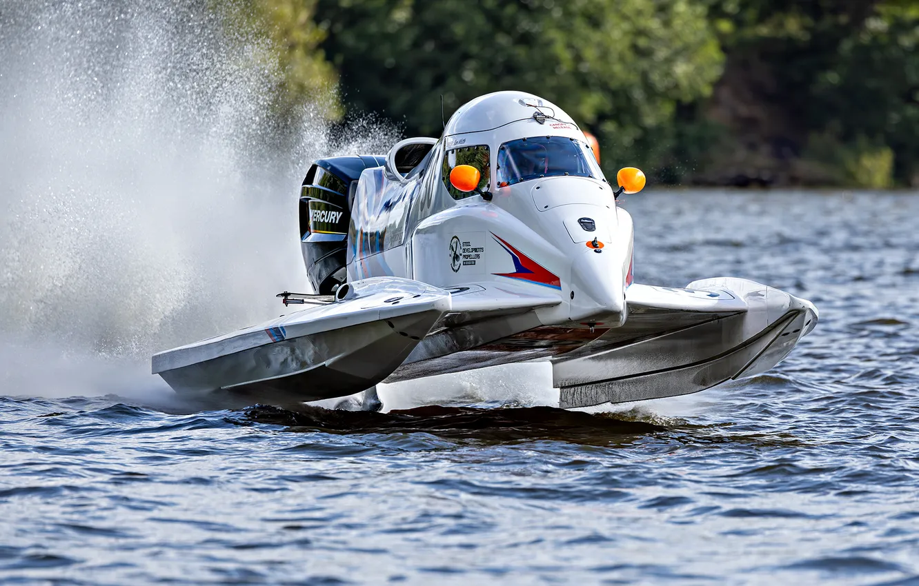 Photo wallpaper race, boat, speed