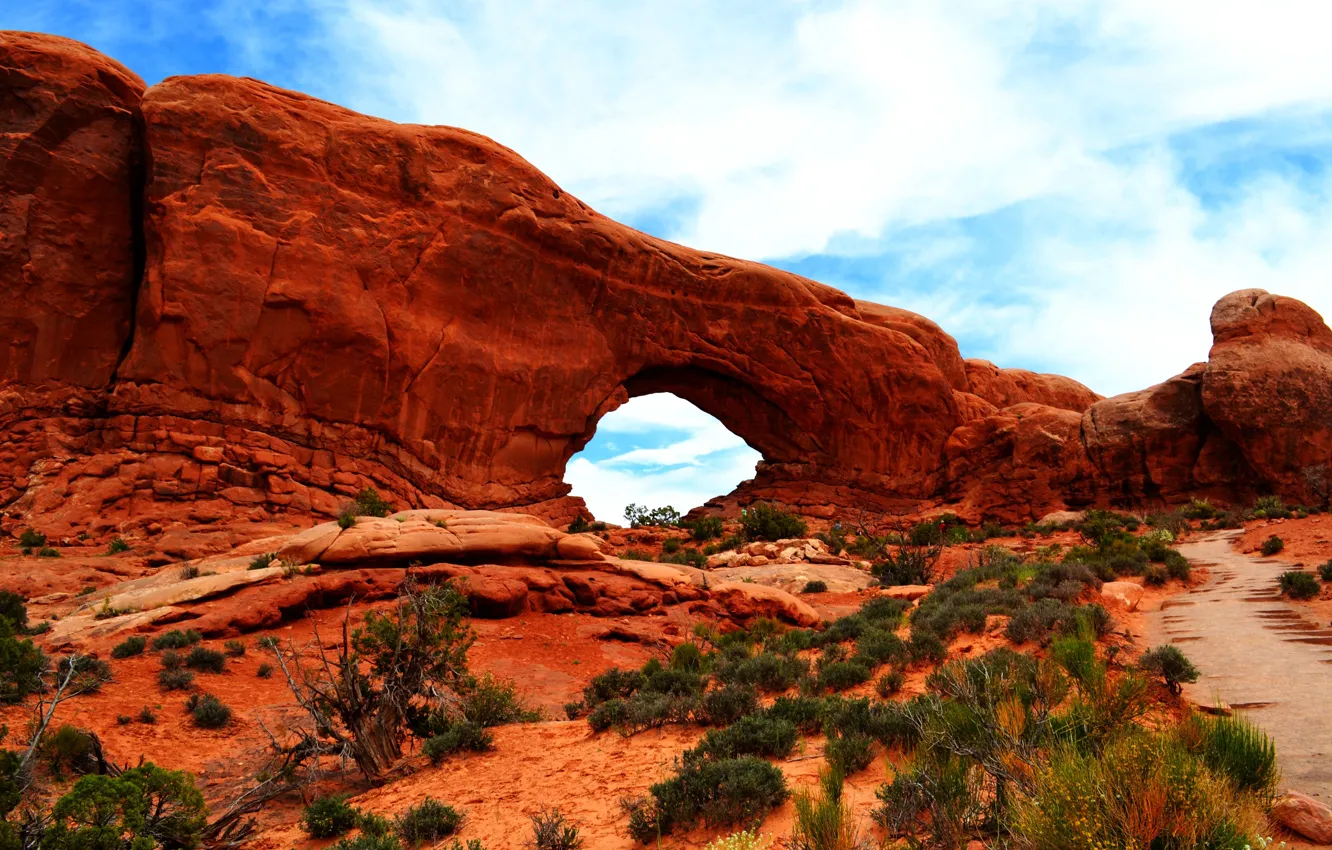 Photo wallpaper the sky, nature, rocks
