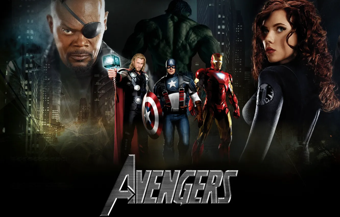 Photo wallpaper Scarlett Johansson, The Avengers, The Avengers