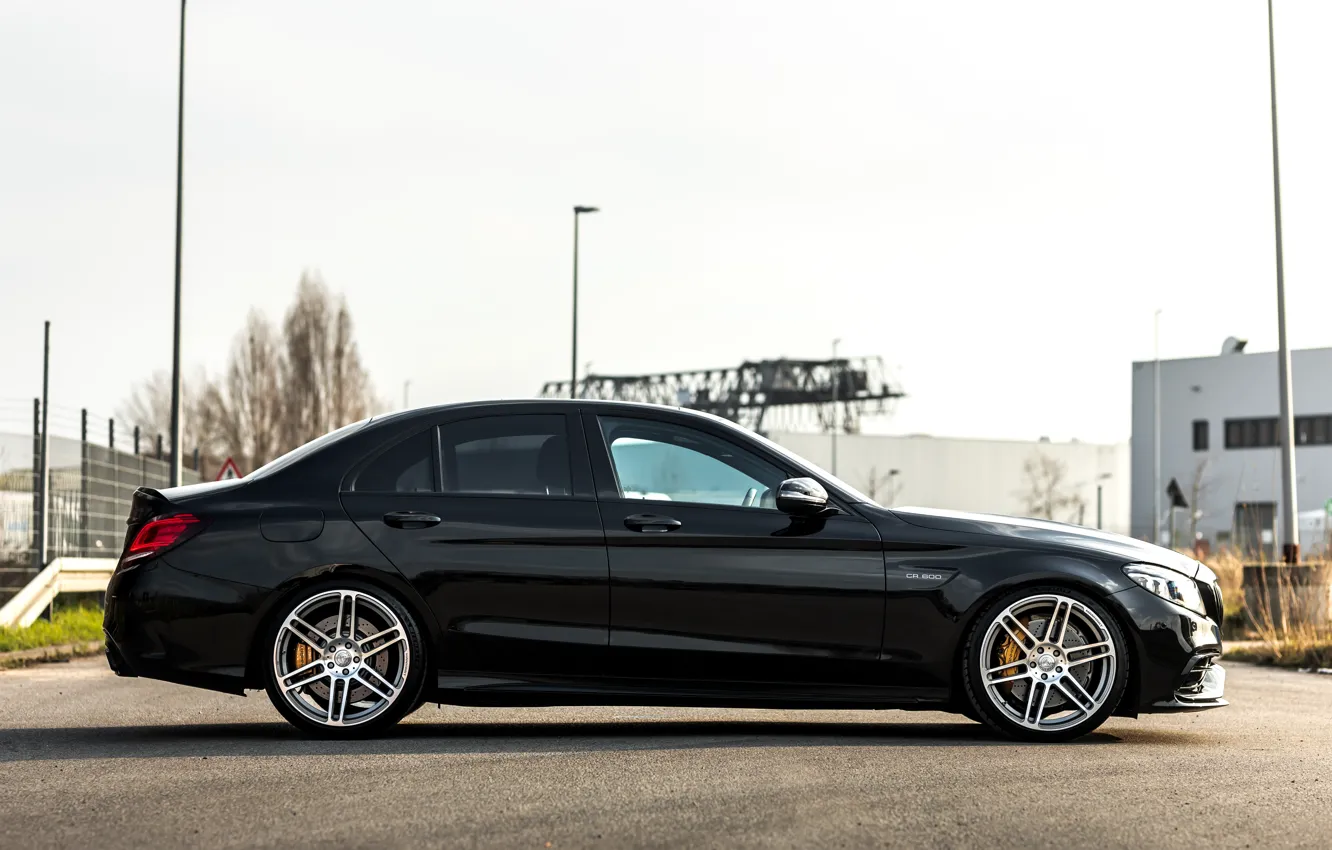 Photo wallpaper Mercedes, side view, AMG, Manhart, W205, 2023, Manhart CR 600, Mercedes-AMG C 63 S