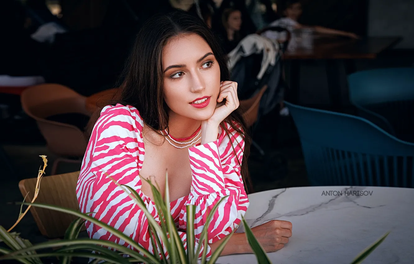 Photo wallpaper look, girl, face, pose, portrait, Anton Kharisov, Maria Bashmakov