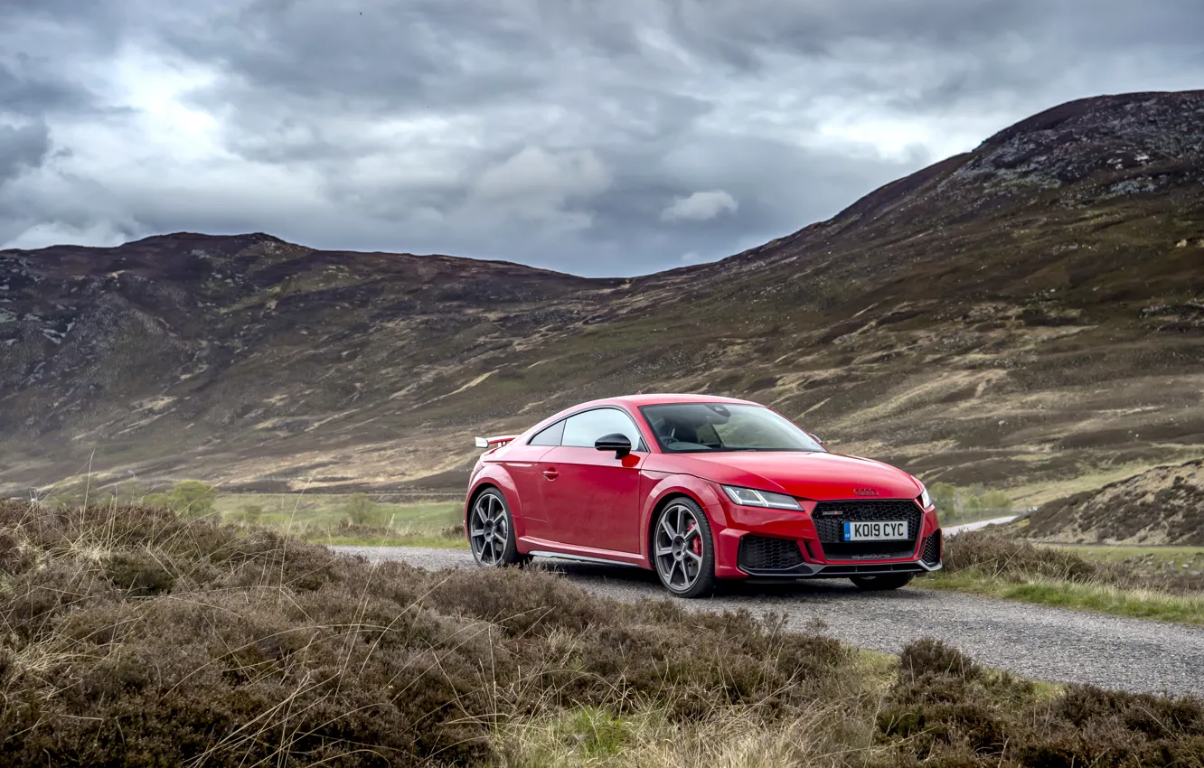 Photo wallpaper red, Audi, RS, TT, 2019