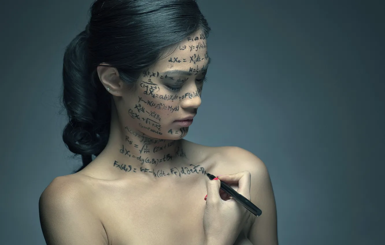 Photo wallpaper girl, the situation, Asian