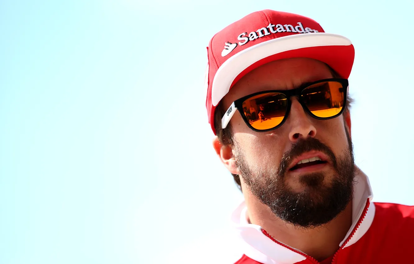 Photo wallpaper glasses, Formula 1, Fernando Alonso, Alonso