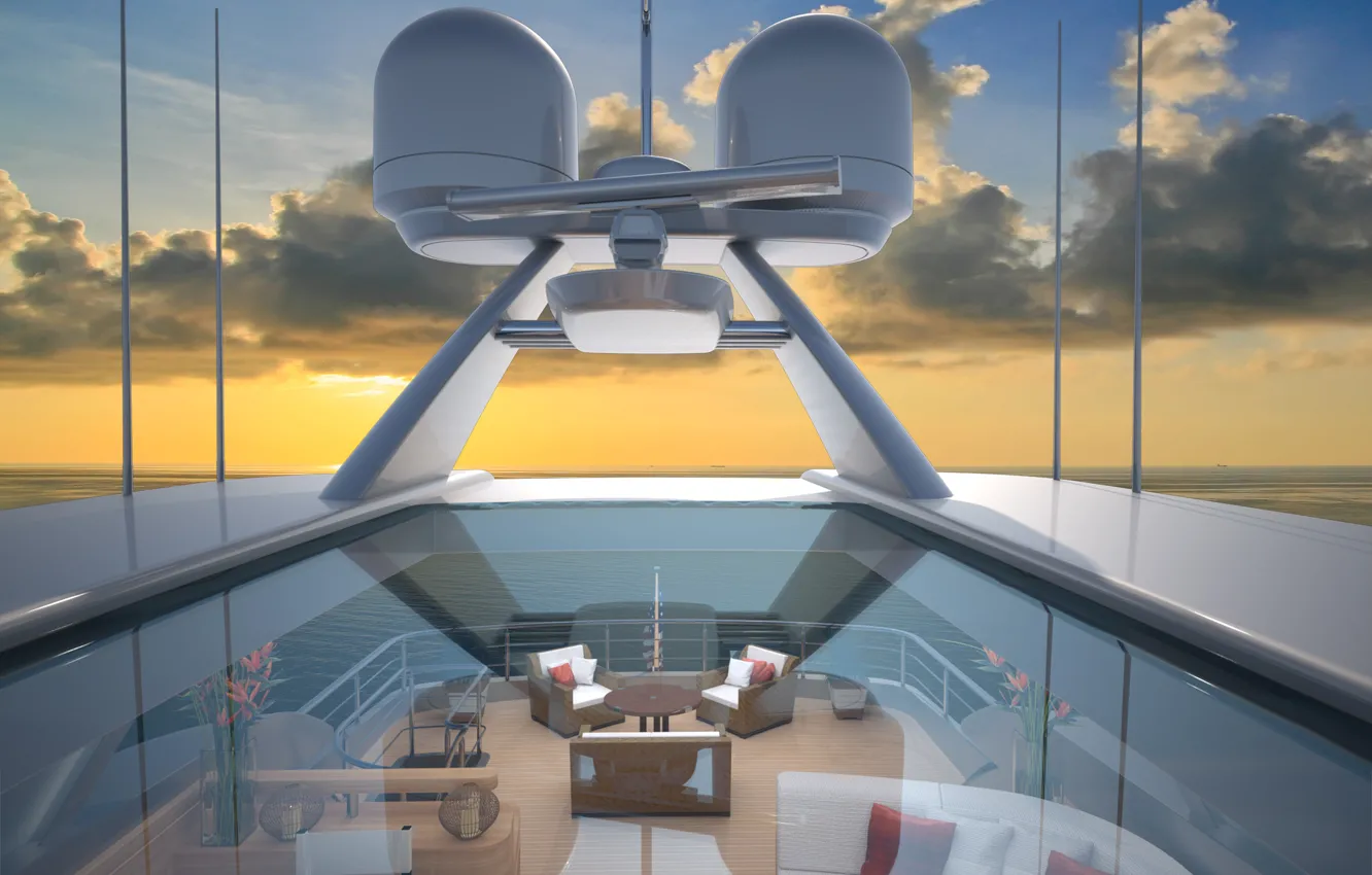 Photo wallpaper design, style, interior, yacht, Suite, Luxury yacht