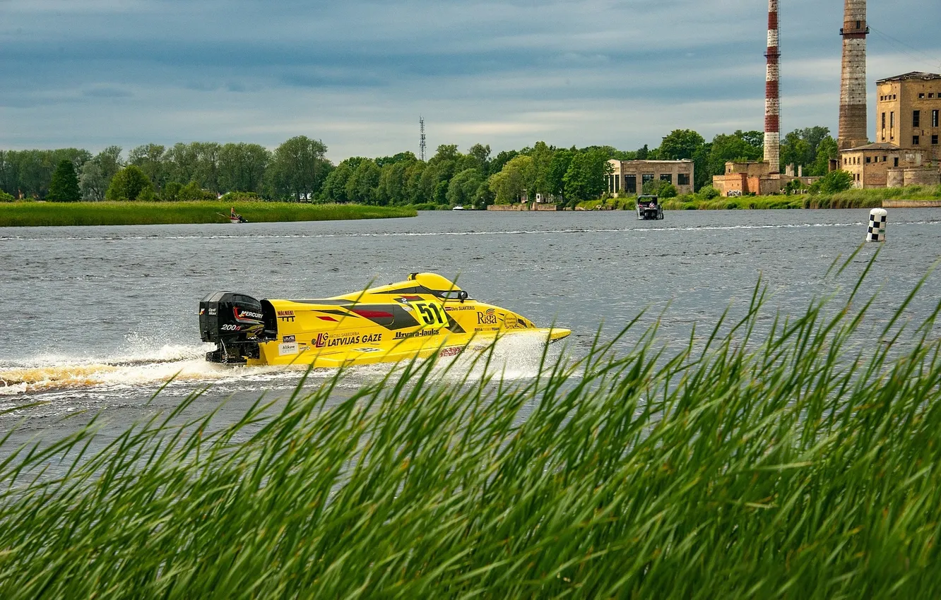 Photo wallpaper race, boat, speed