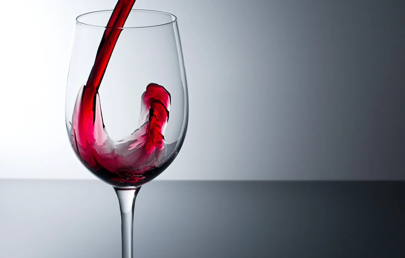 Photo wallpaper glass, Wine, poured
