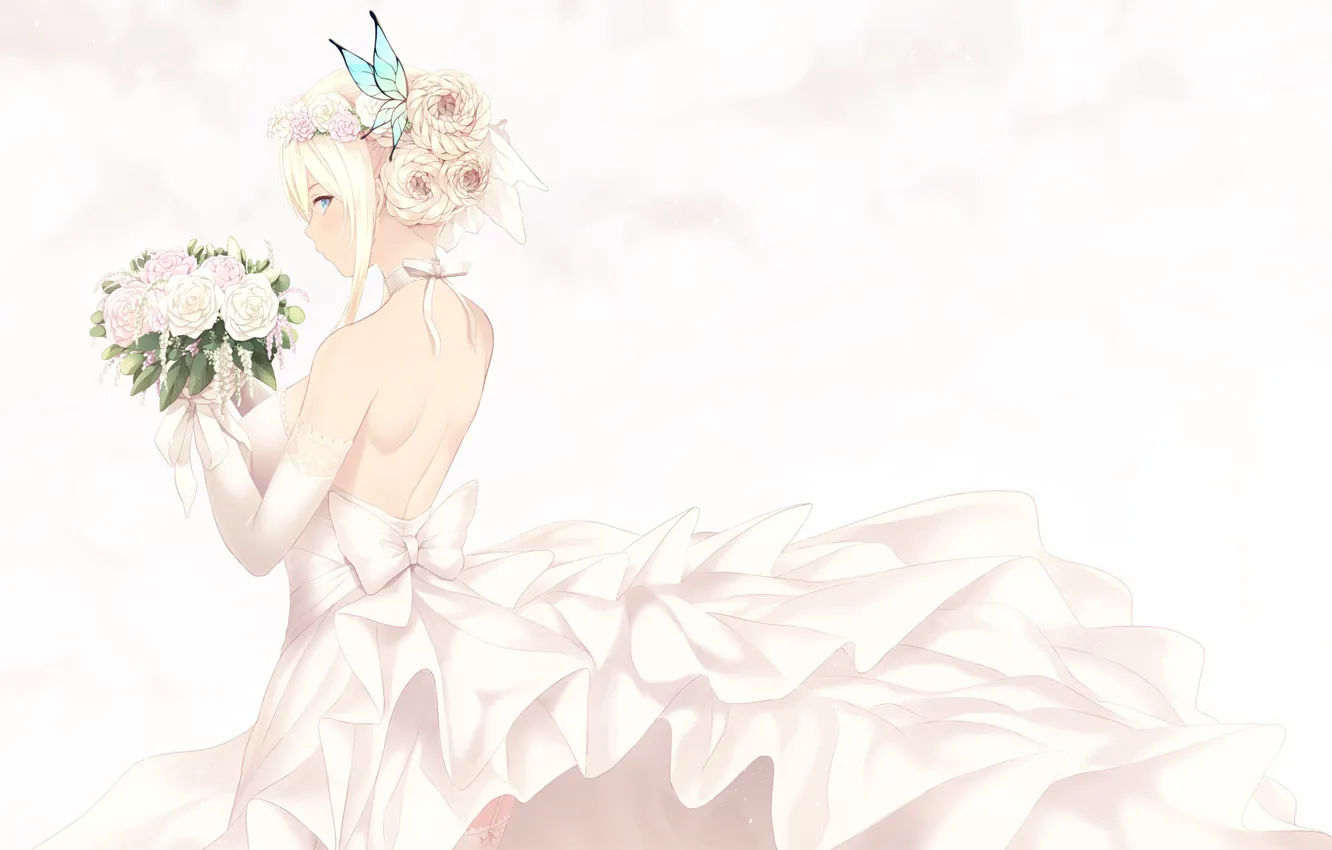 Photo wallpaper girl, the bride, Boku Wa Tomodachi Ga Sukunai