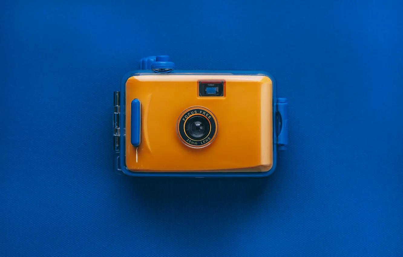 Photo wallpaper Blue, Camera, Underwater photography