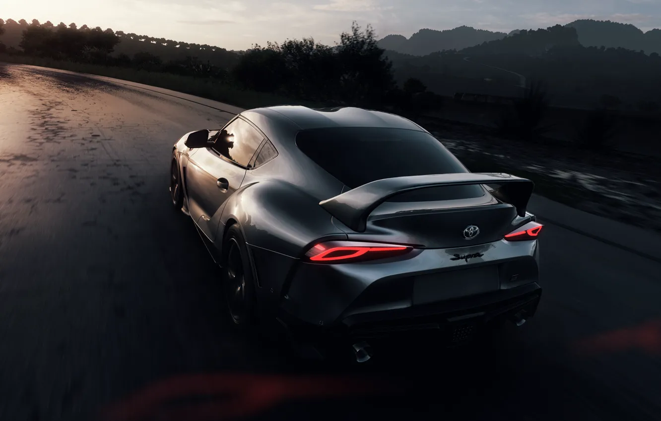Photo wallpaper car, Toyota, Supra, Toyota Supra
