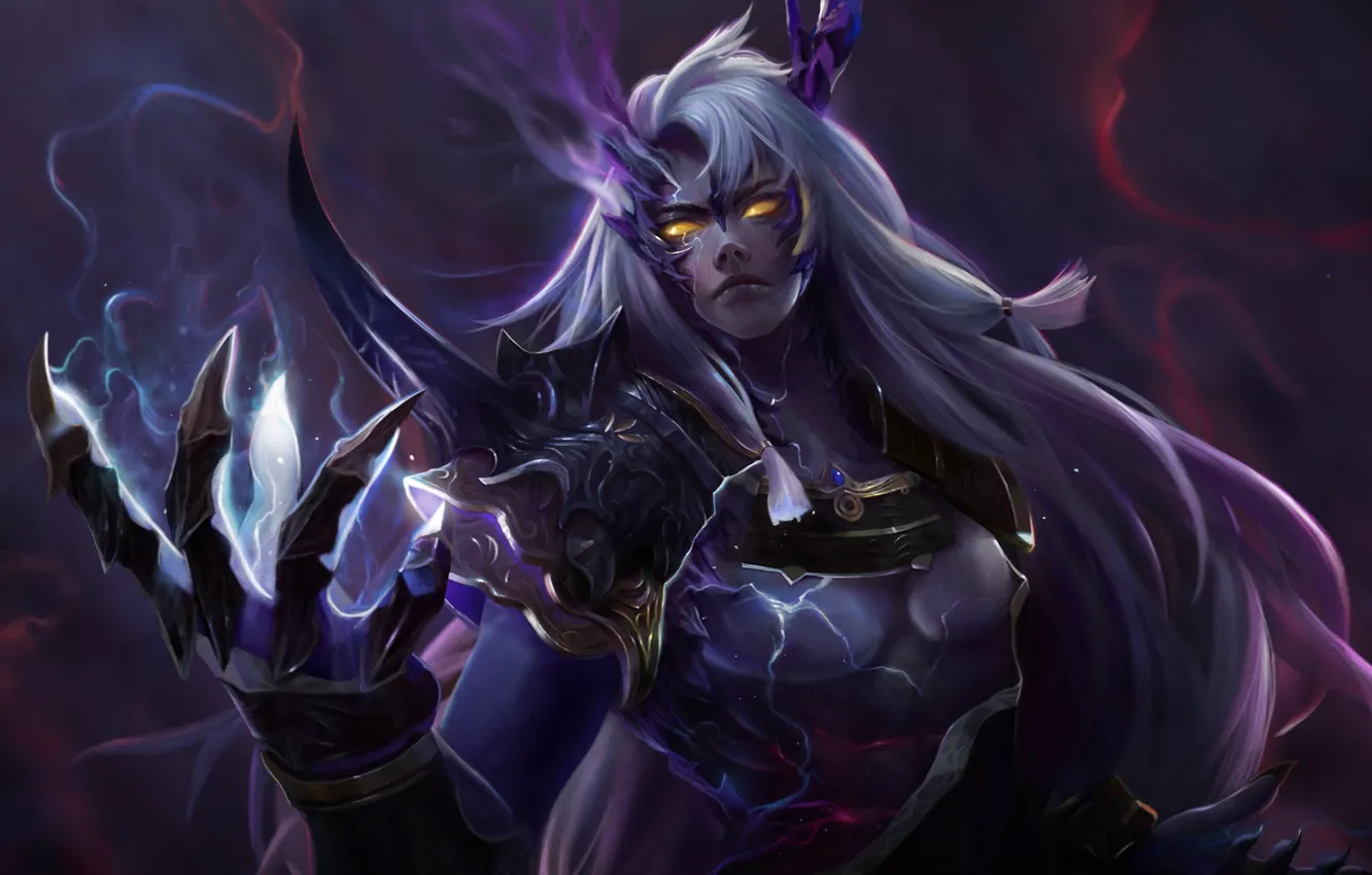 Photo wallpaper magic, the demon, horns, guy, Onmyouji, Onmedia