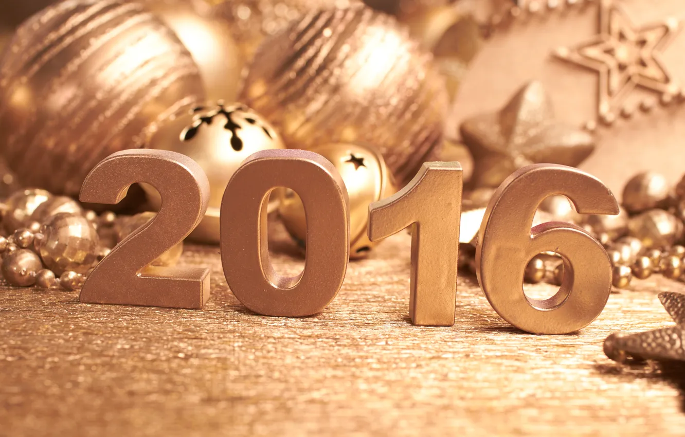 Photo wallpaper new year, figures, New Year, Happy, 2016
