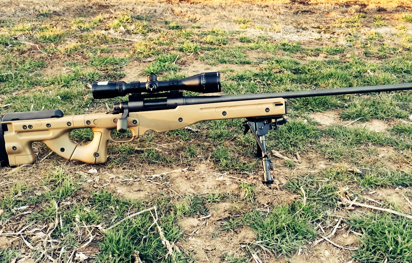 Photo wallpaper rifle, sniper, International AW, Accuracy