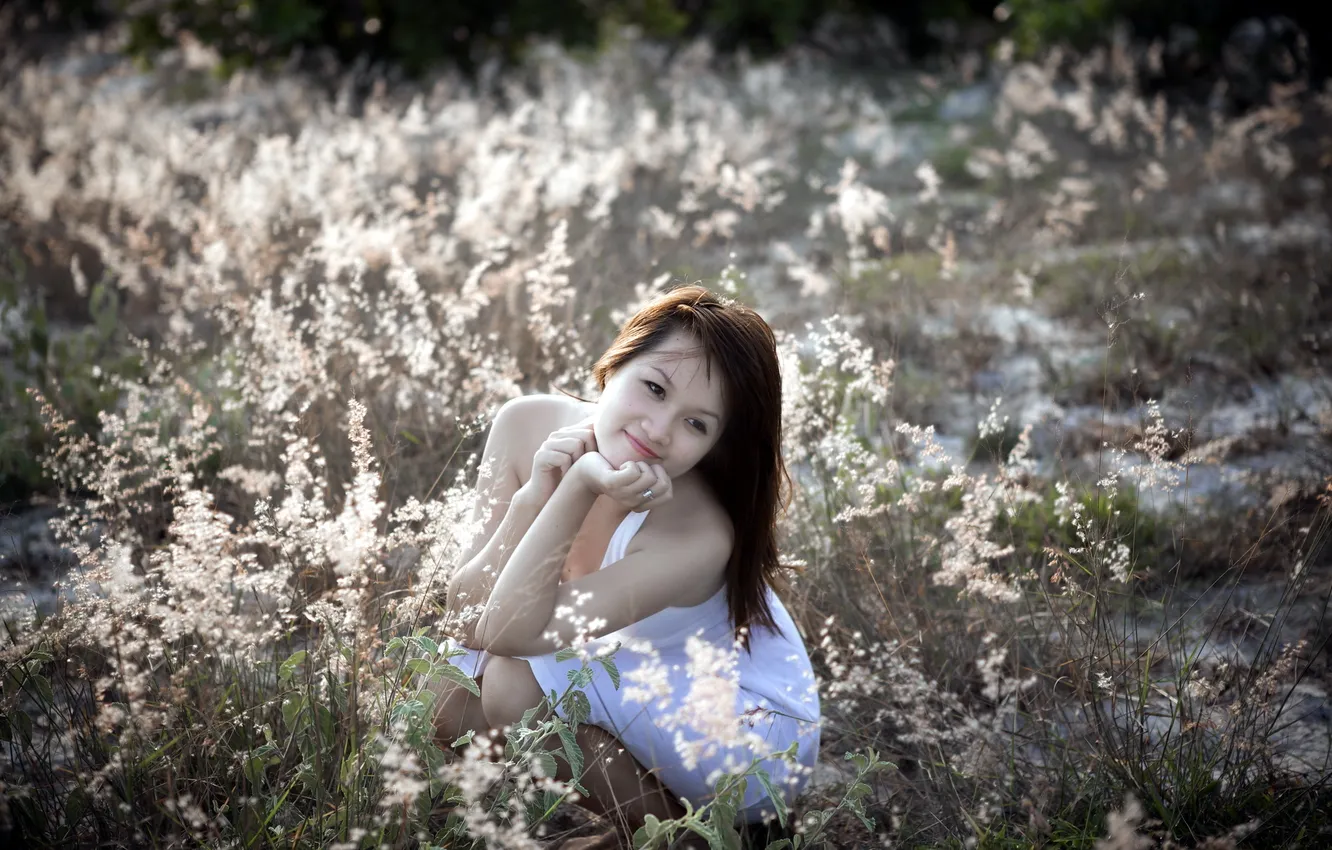 Photo wallpaper girl, mood, portrait