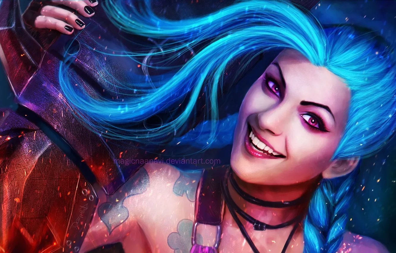 Photo wallpaper League of Legends, lol, LoL, League Of Legends, Jinx, Jinx, ADK, ADK