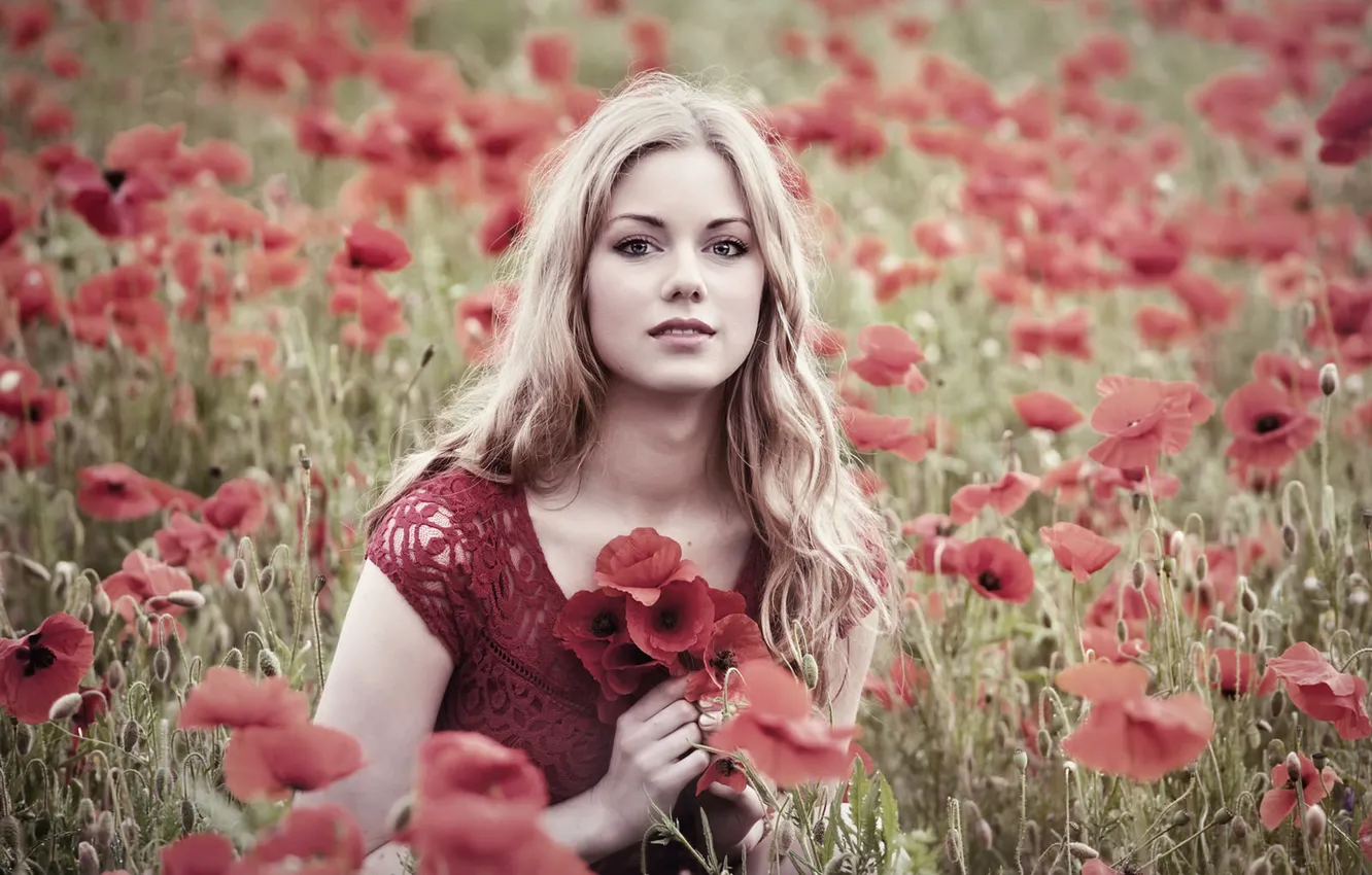 Photo wallpaper summer, girl, Maki