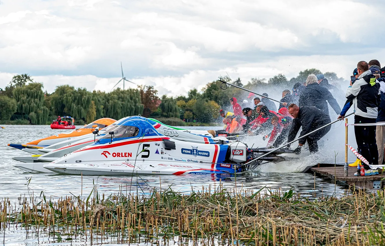 Photo wallpaper race, boat, speed