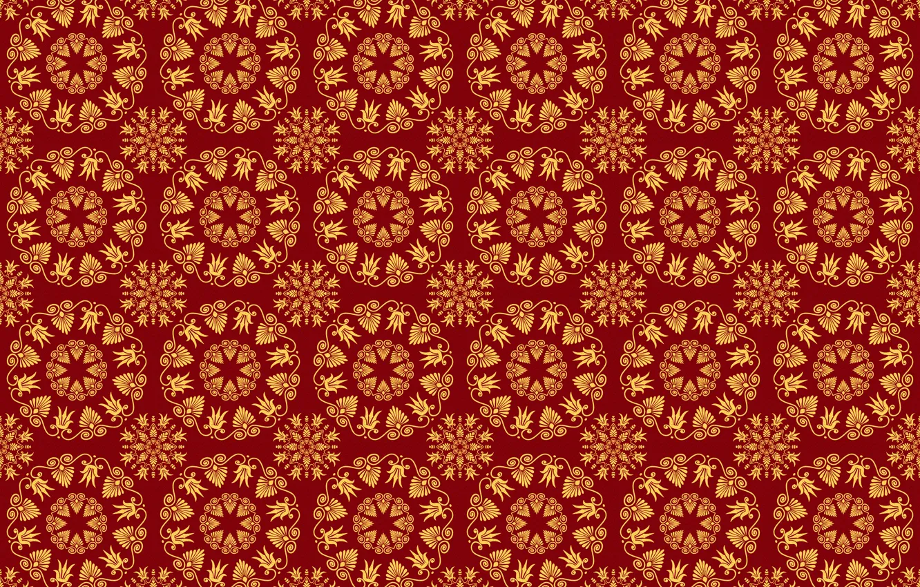 Photo wallpaper circles, pattern, ornament