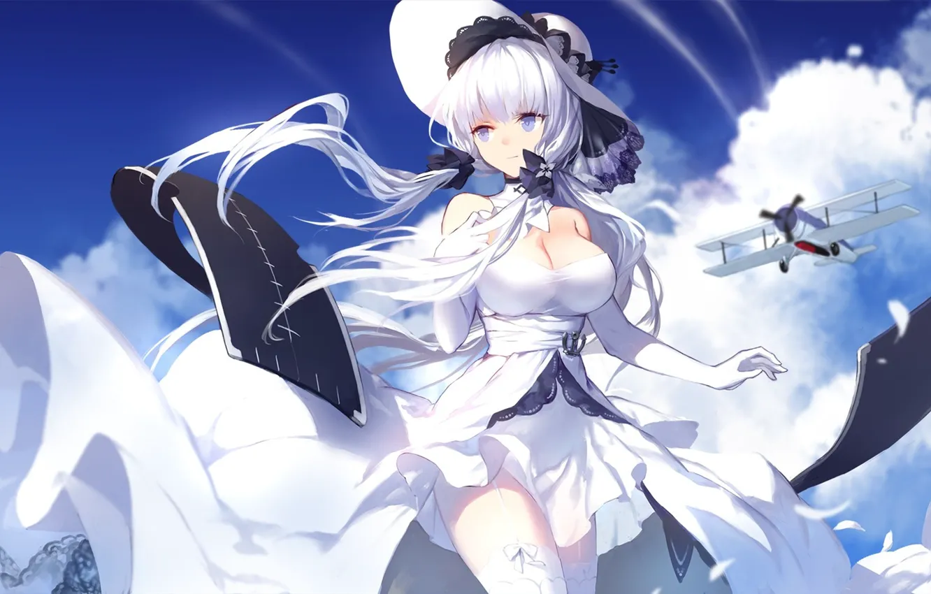 Photo wallpaper kawaii, aircraft, big, war, pretty, Large, giant, oppai