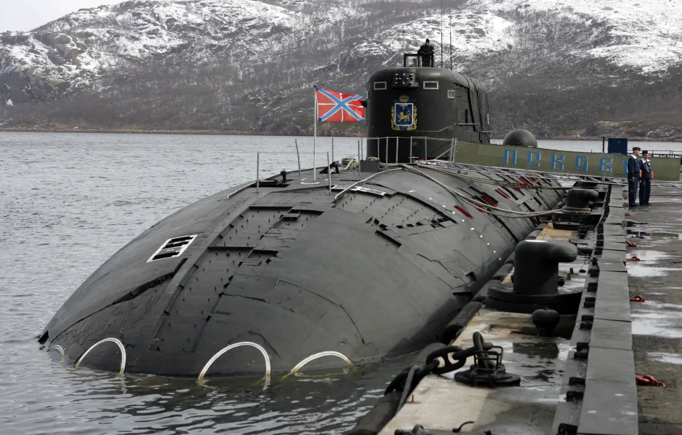 Photo wallpaper Submarine, Navy, Submarine, Submarine, Submarine "Pskov", The project 945a "Condor"