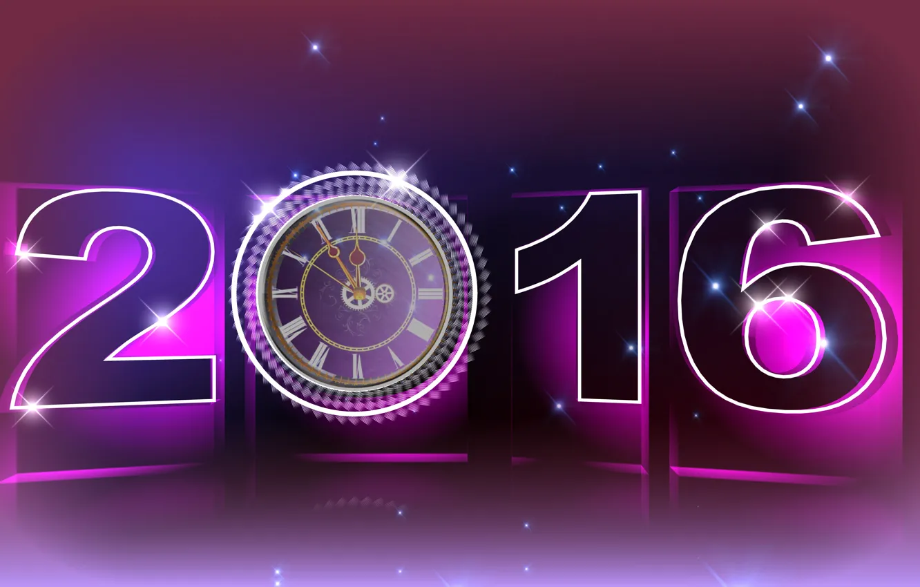 Photo wallpaper holiday, watch, new year