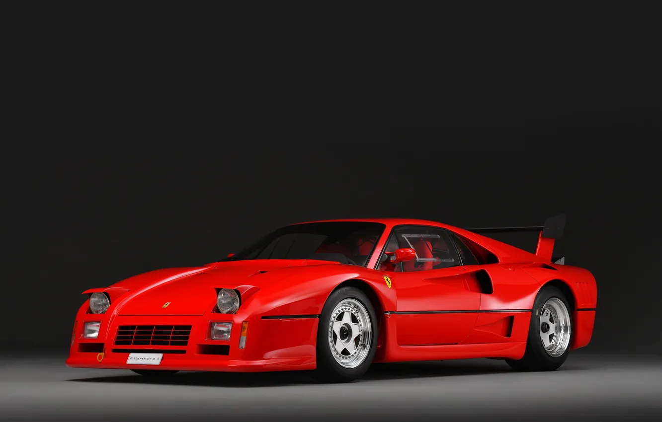 Photo wallpaper Ferrari, supercar, supercar, Evolution, 1988, the only instance, Ferrari GTO, the only instance