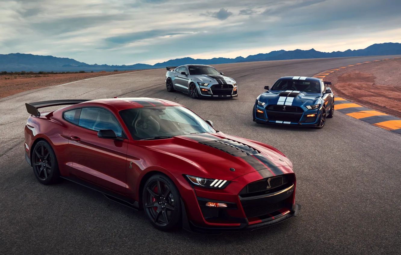 Photo wallpaper Mustang, Ford, Shelby, GT500, 2019