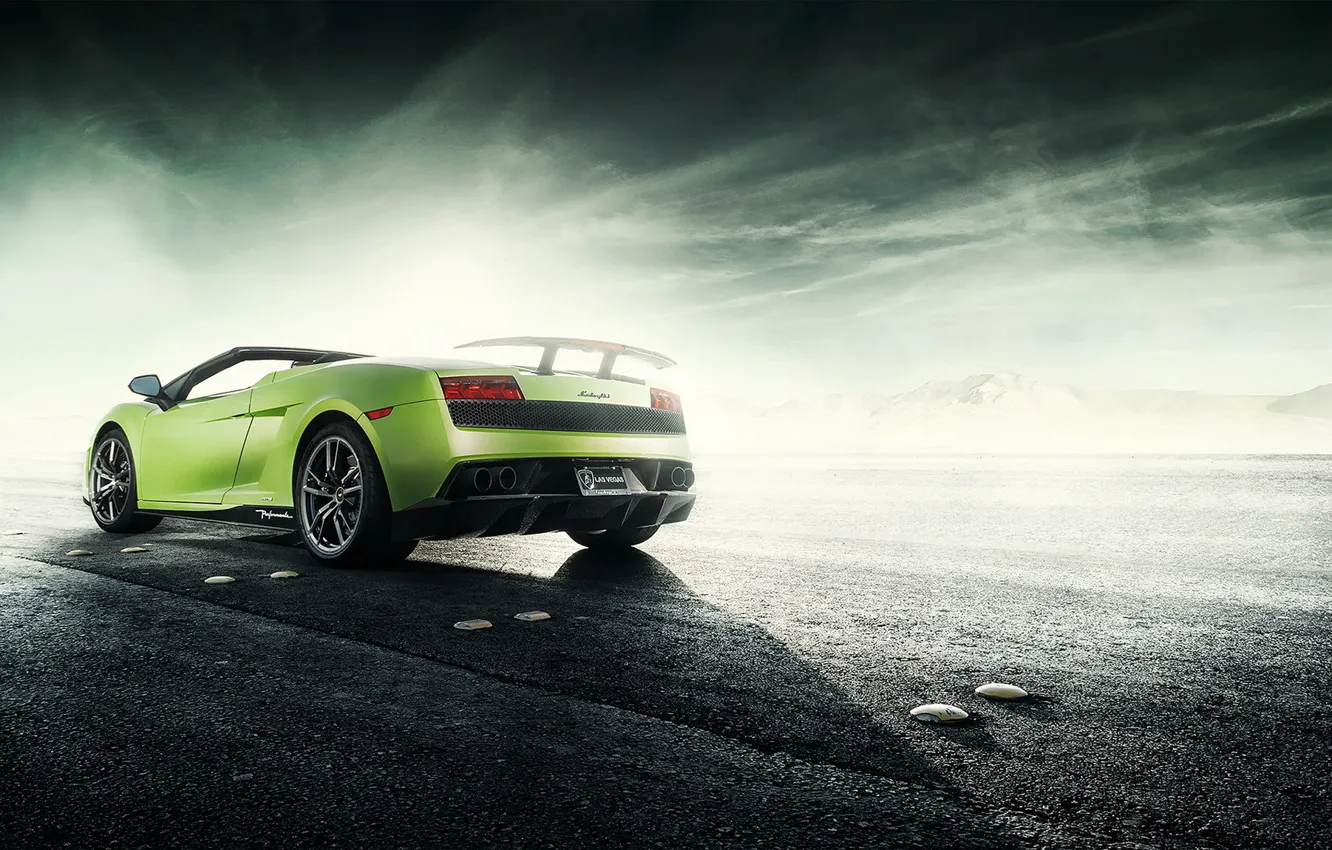 Photo wallpaper road, spider, lamborghini gallardo, rechange, Lamborghini Gallardo