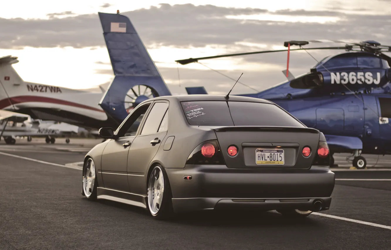 Photo wallpaper helicopter, lexus, toyota, Lexus, Toyota, height, is300, Altezza