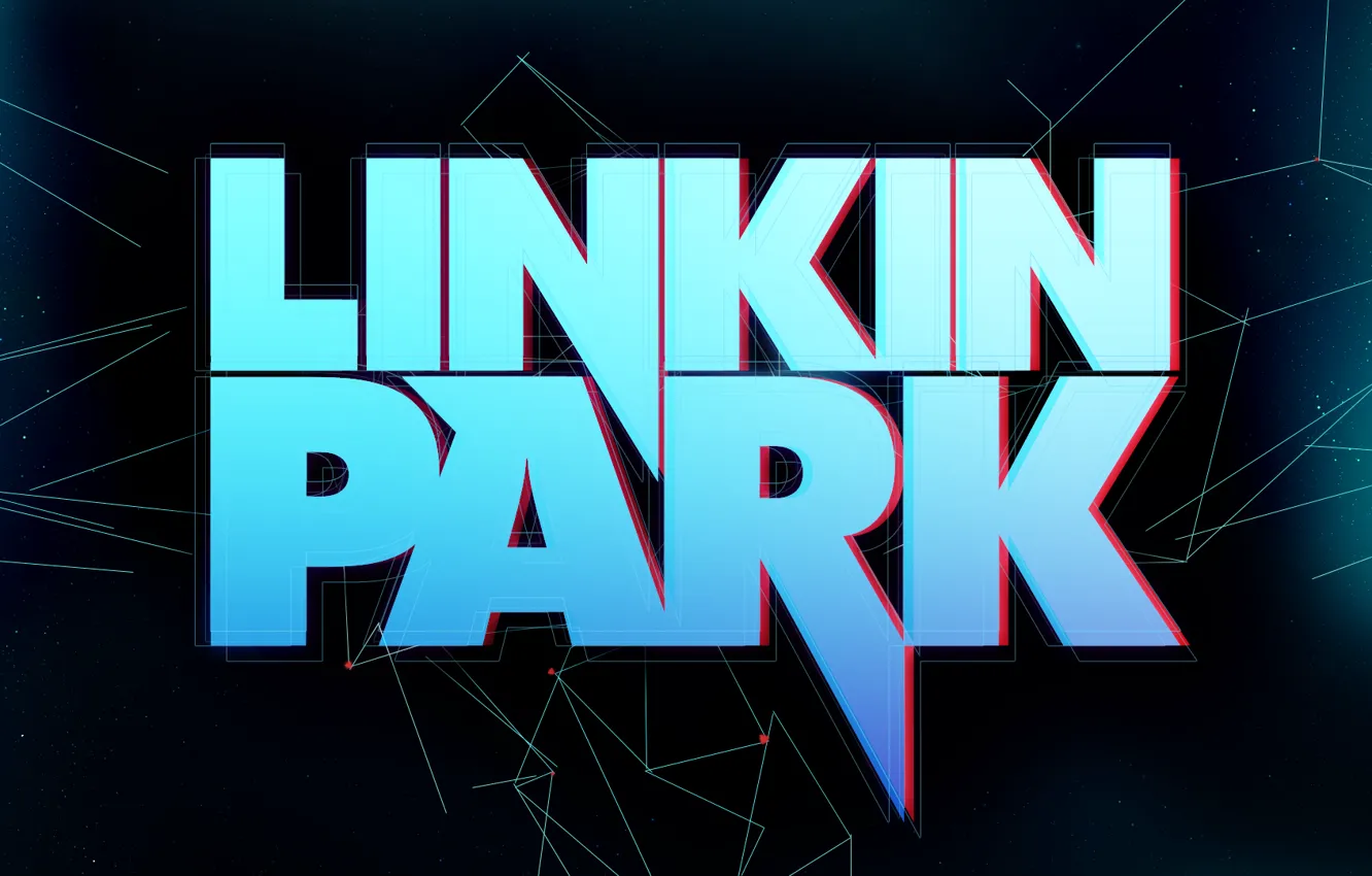 Photo wallpaper stars, line, logo, linkin park
