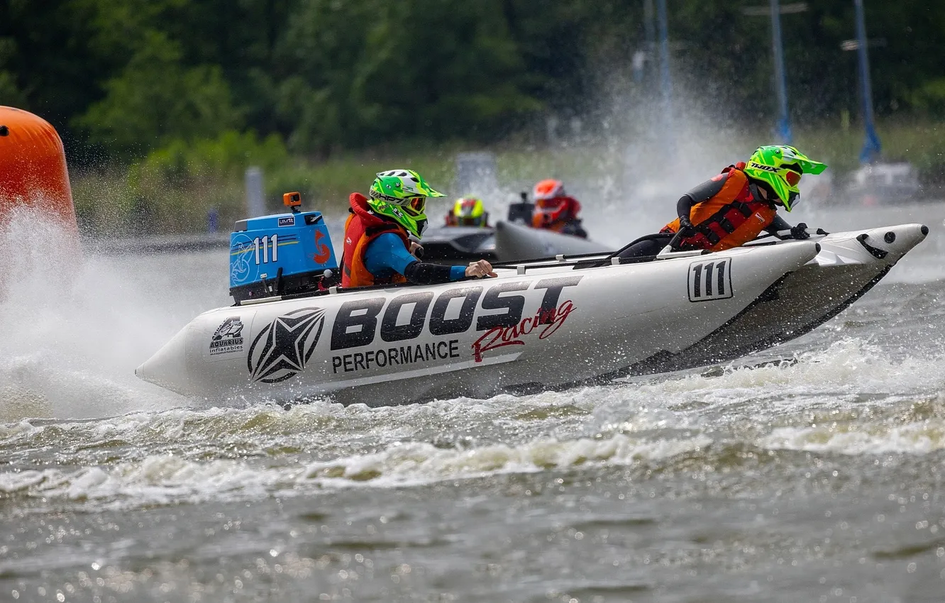 Photo wallpaper race, boat, speed