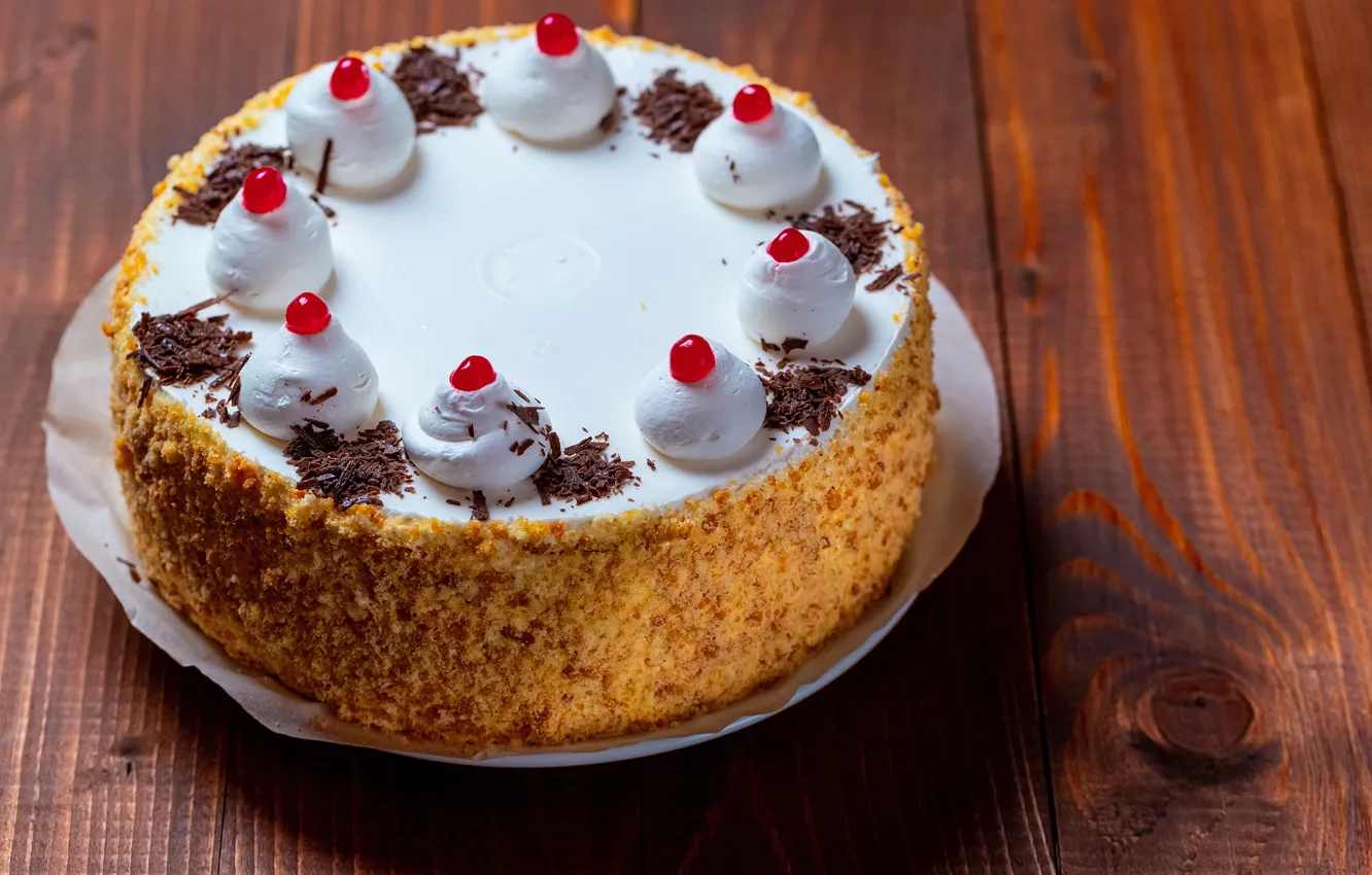 Photo wallpaper design, photo, food, cake