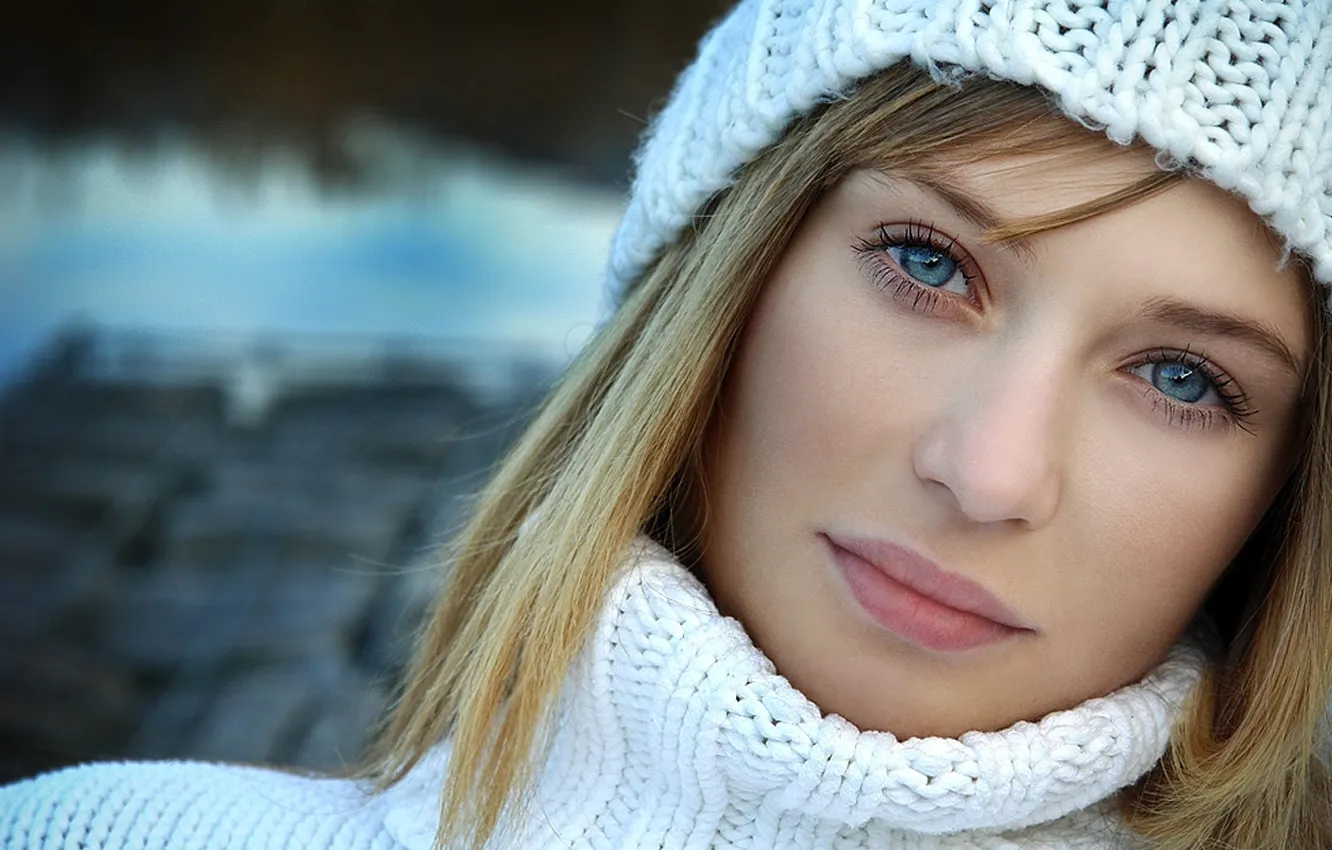 Photo wallpaper look, face, model, hat