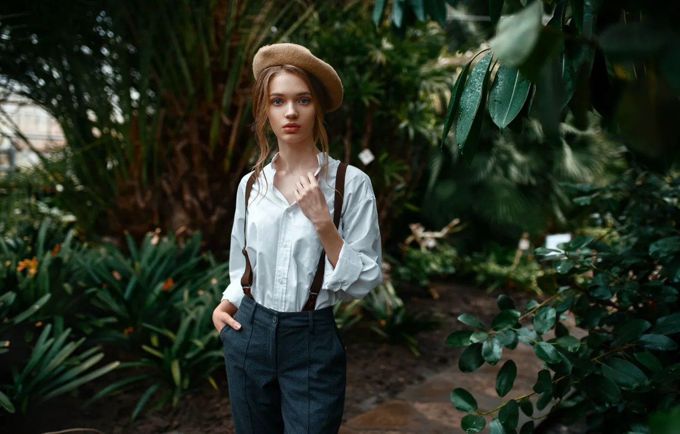 Photo wallpaper girl, shirt, takes, Pauline, Maks Kuzin