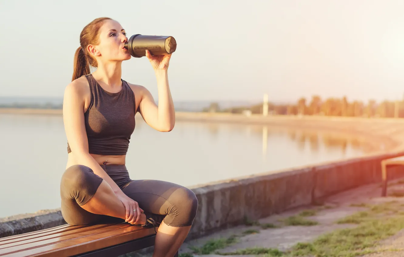 Photo wallpaper girl, lifestyle, exercise, fitness, healthy, Fit, jogging, jogger