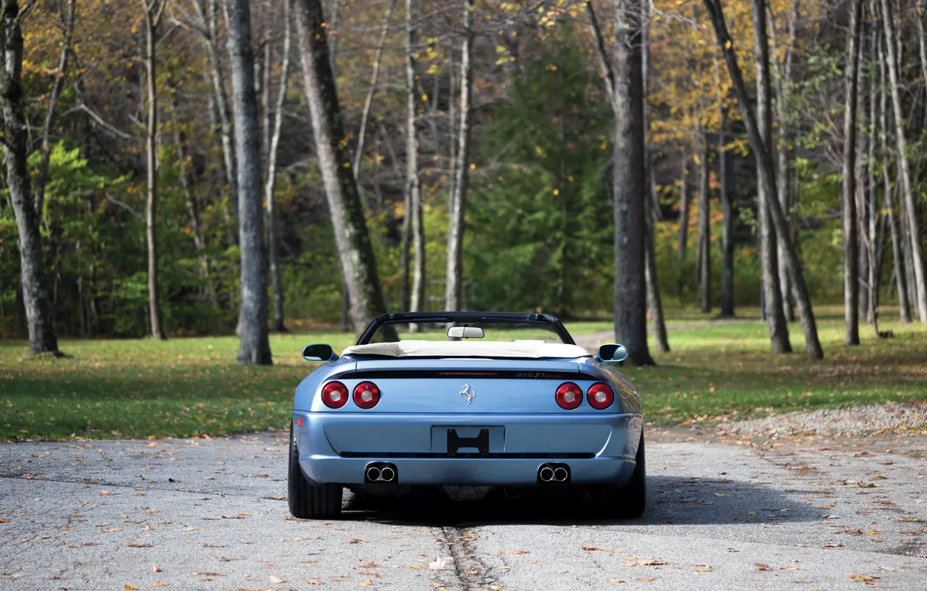 Photo wallpaper Ferrari, rear, F355, Ferrari 355 F1 Spider