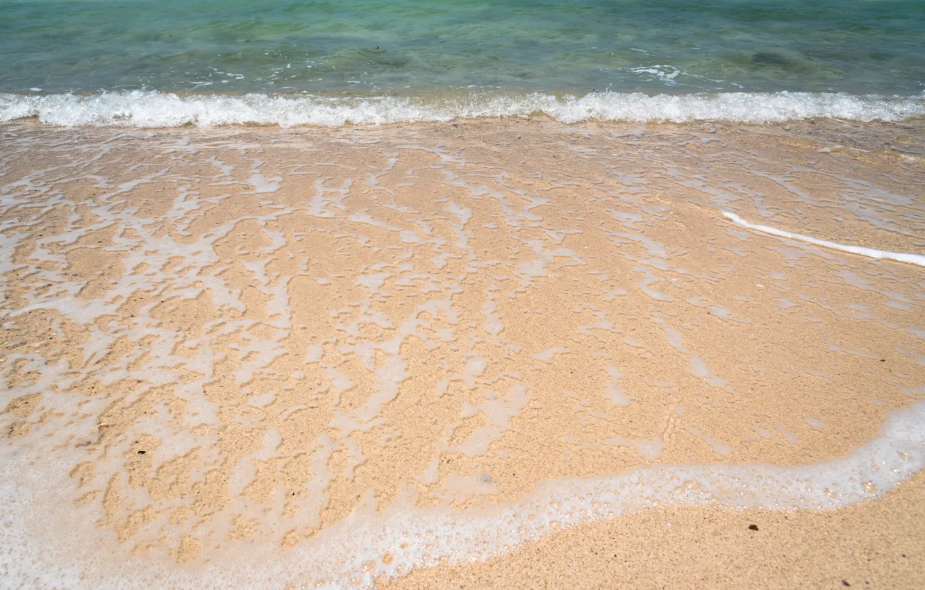 Photo wallpaper sand, sea, wave, beach, summer, summer, beach, sea