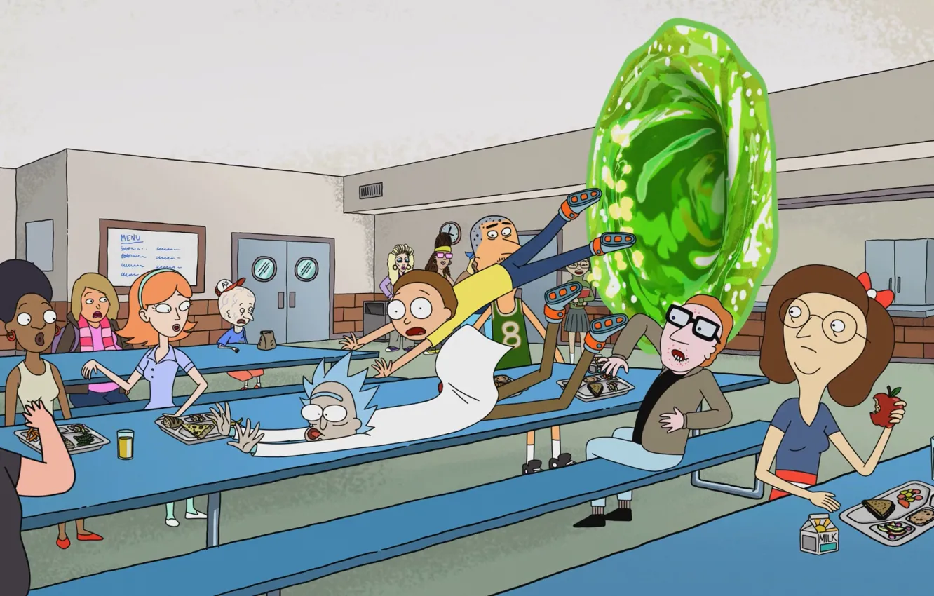 Photo wallpaper cartoon, the series, Rick and Morty, Rick and Morty, The animated series