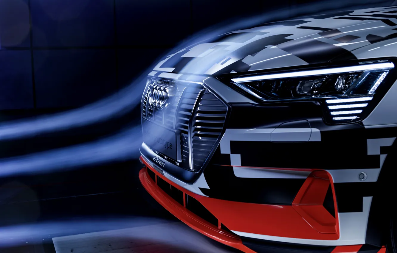 Photo wallpaper Audi, the hood, before, 2018, E-Tron Prototype