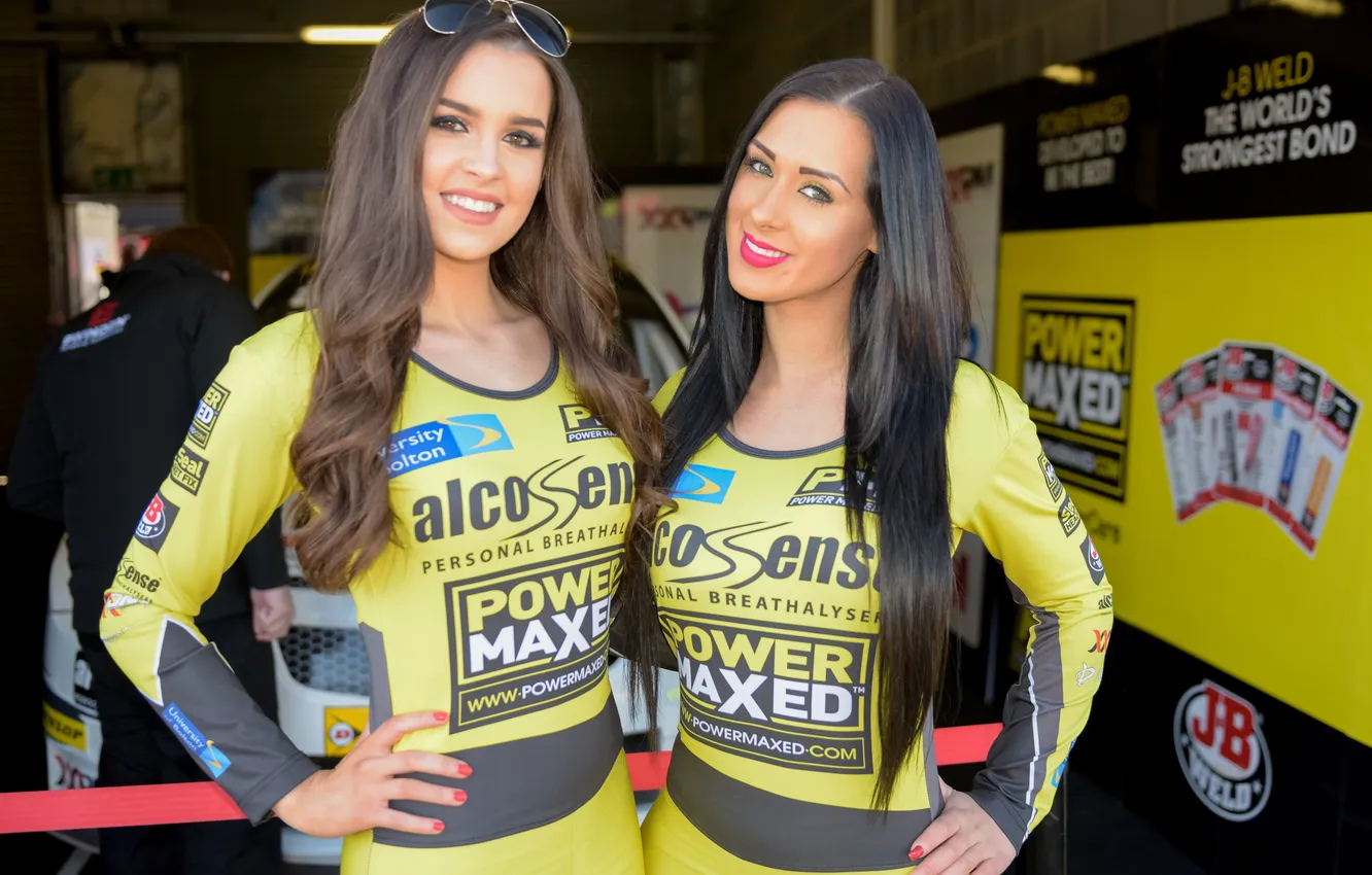 Photo wallpaper look, girl, face, smile, style, form