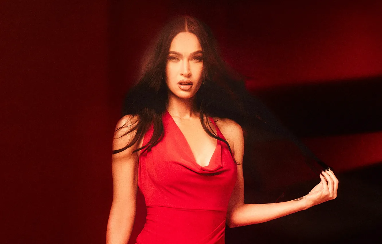Photo wallpaper Megan Fox, girl, brunette, beautiful