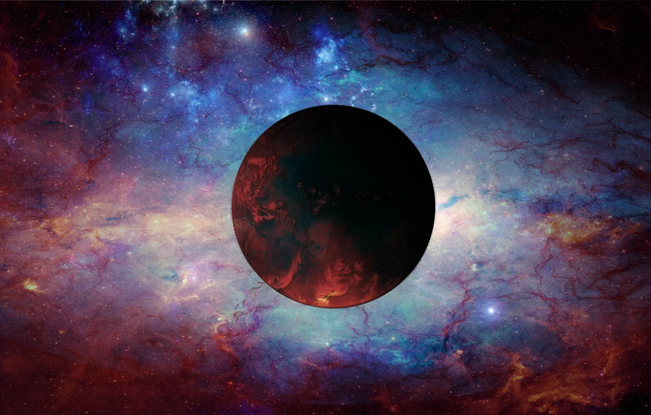 Photo wallpaper colors, cosmos, planet