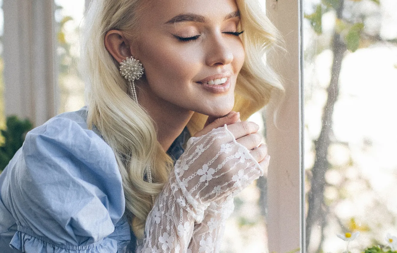 Photo wallpaper sweetheart, blonde, Christina, Andrey Medvedko