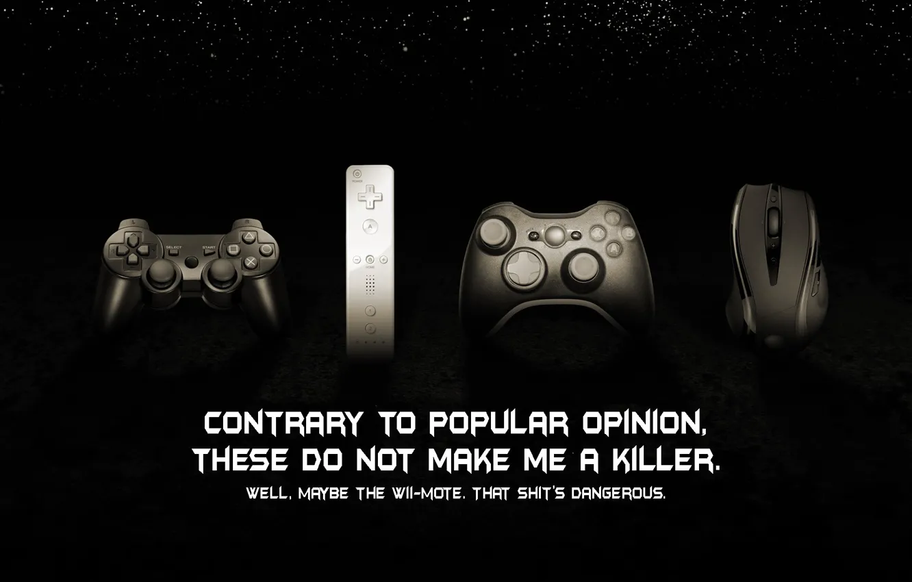 Photo wallpaper the inscription, opinion, gamer