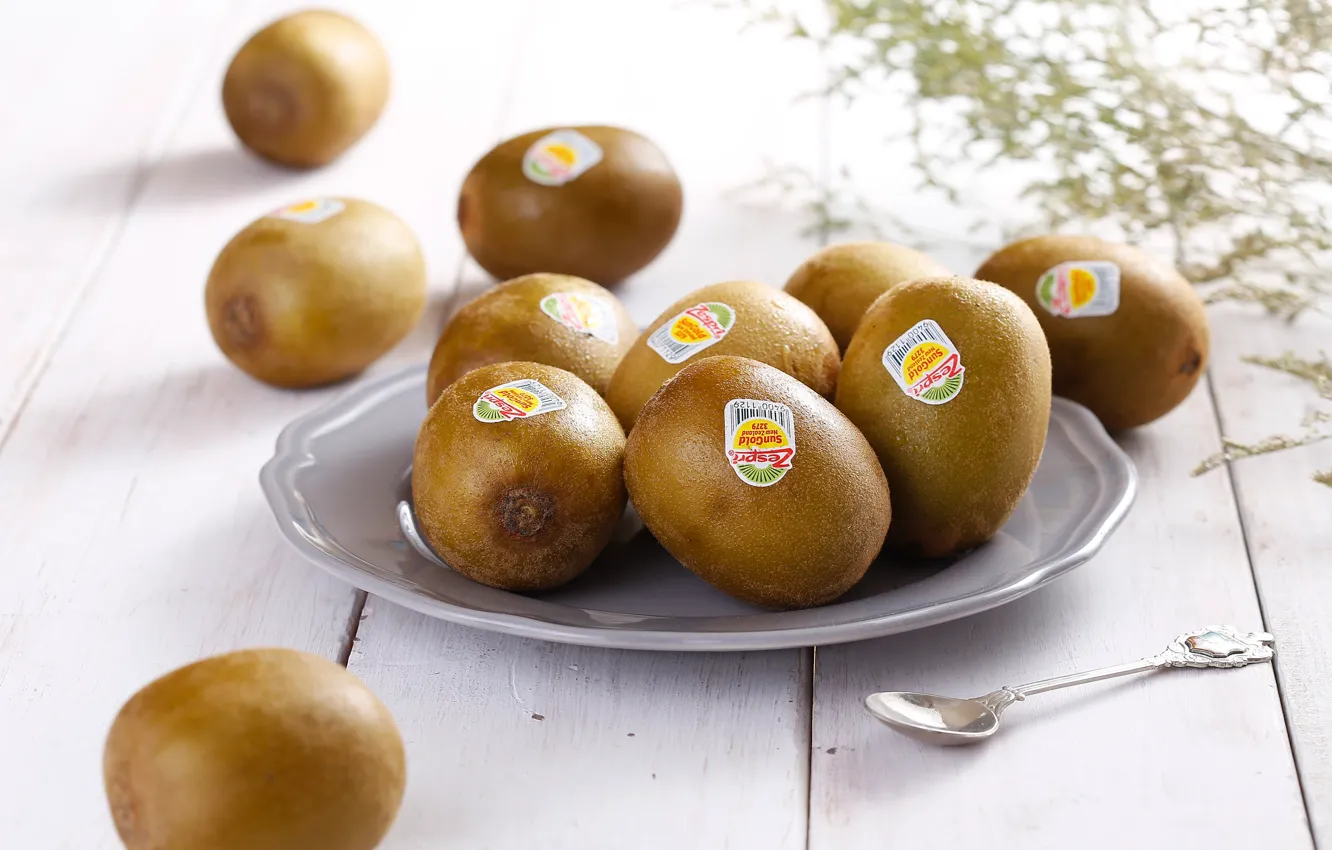 Photo wallpaper kiwi, ripe, delicious, juicy