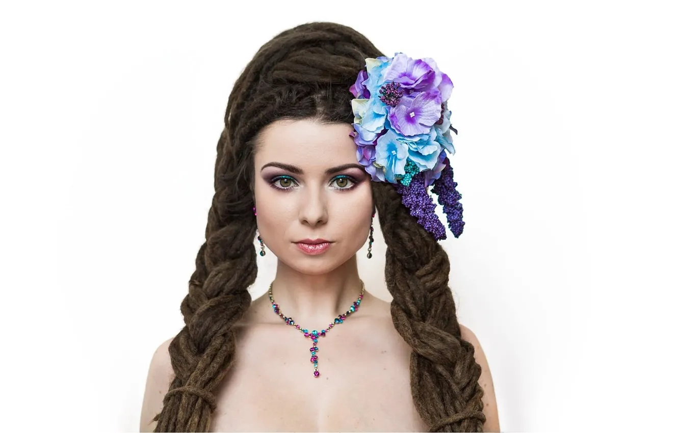 Photo wallpaper hair, model savra, polish model