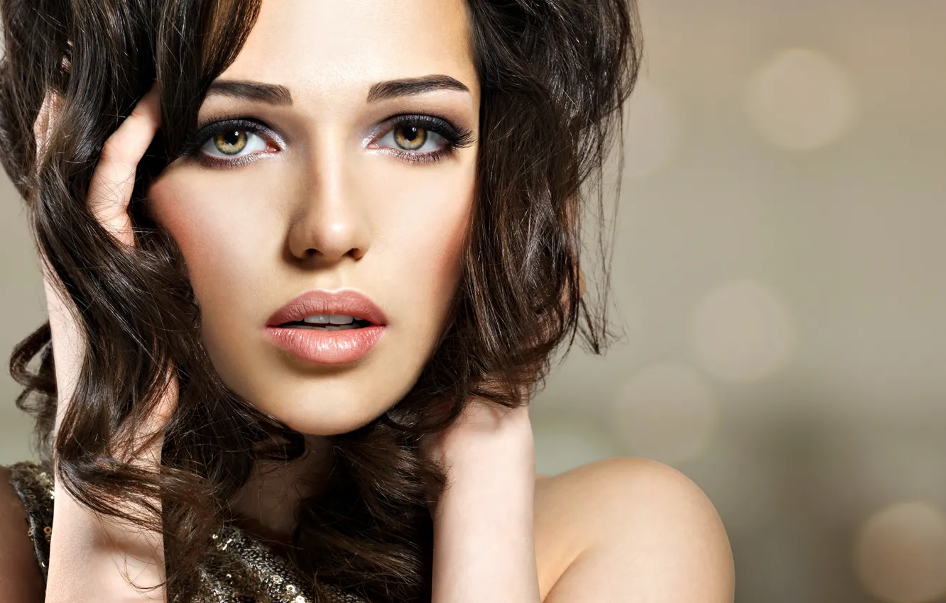 Photo wallpaper girl, portrait, makeup, girl, beautiful, Valua Vitaly