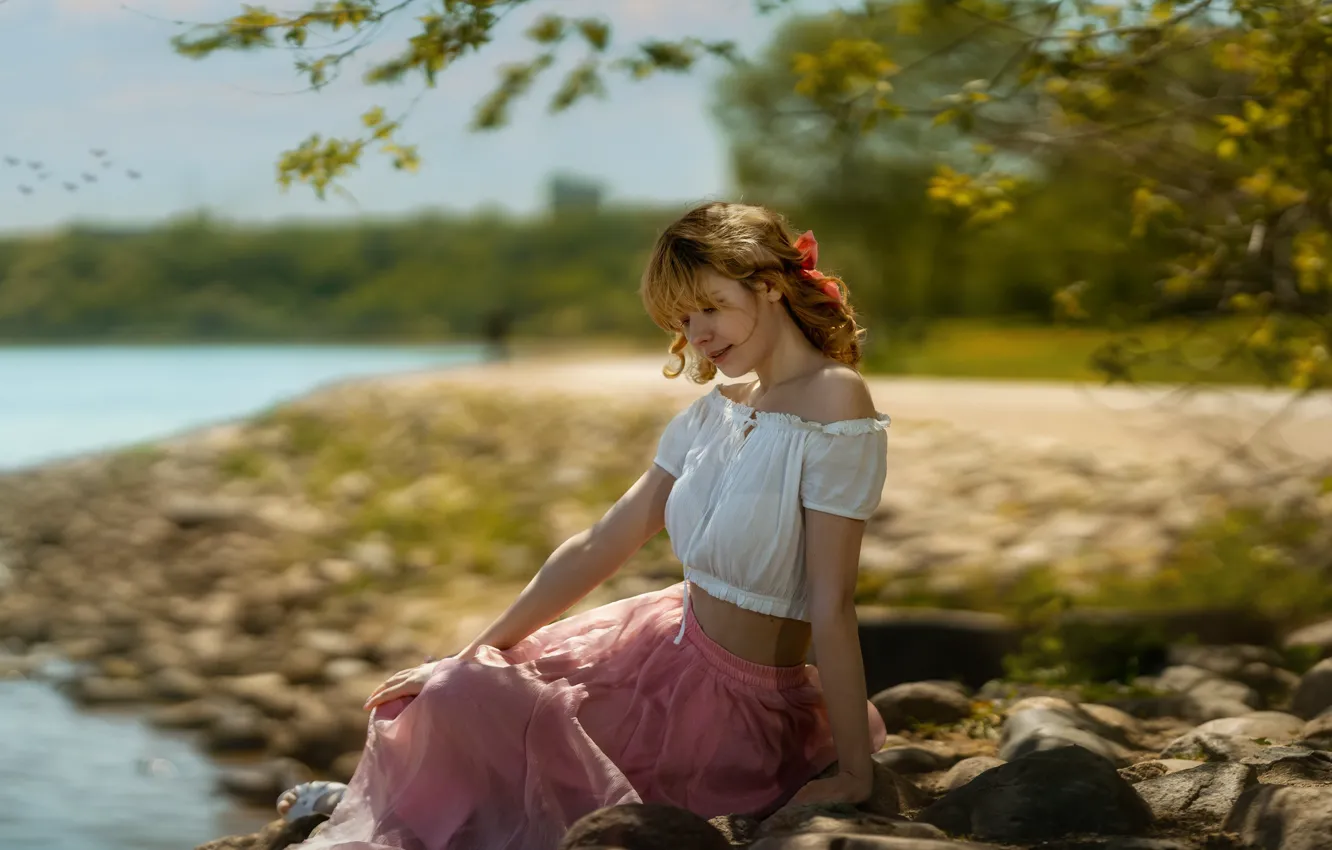 Photo wallpaper girl, nature, Ala, Yuri Zakharov