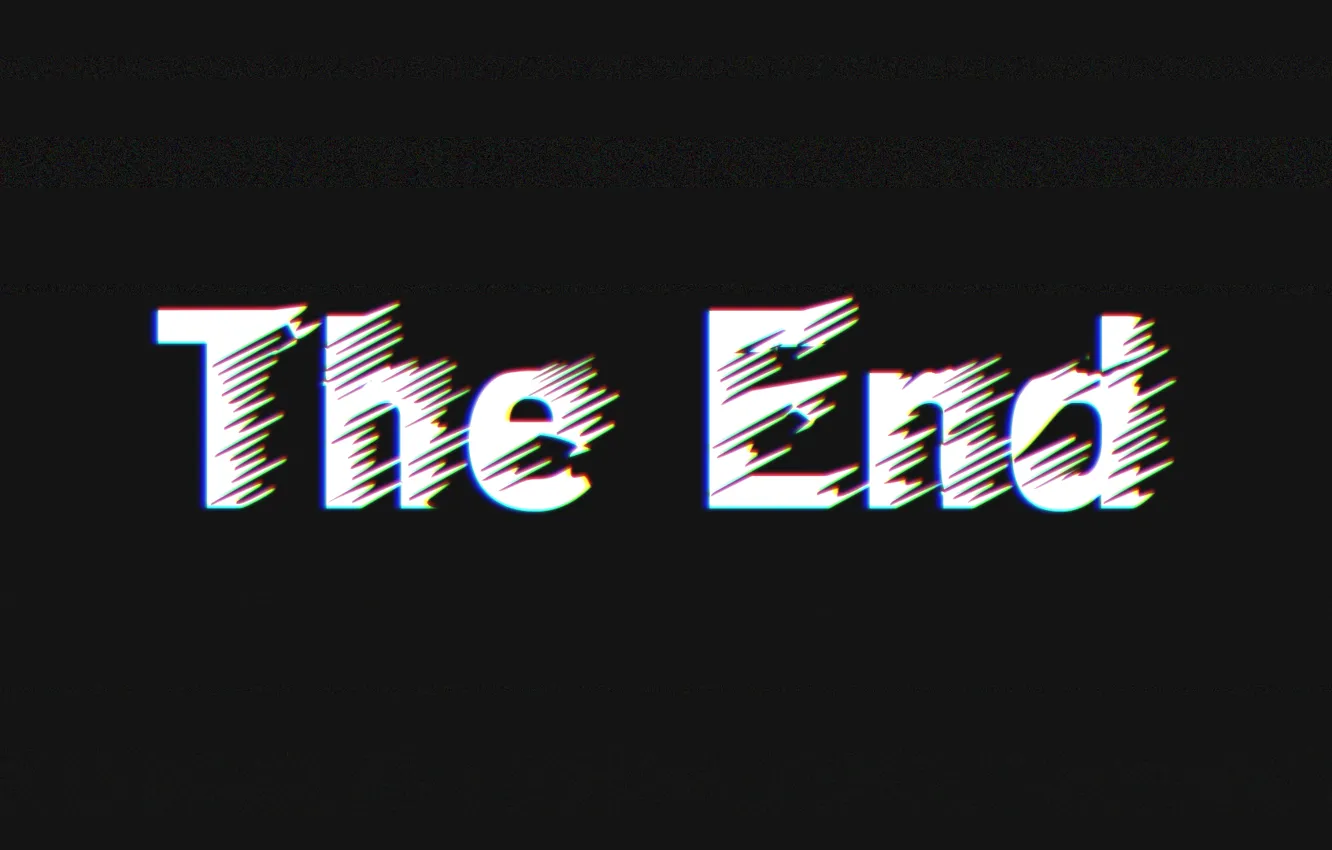 Photo wallpaper Style, The end, Interference, VHS